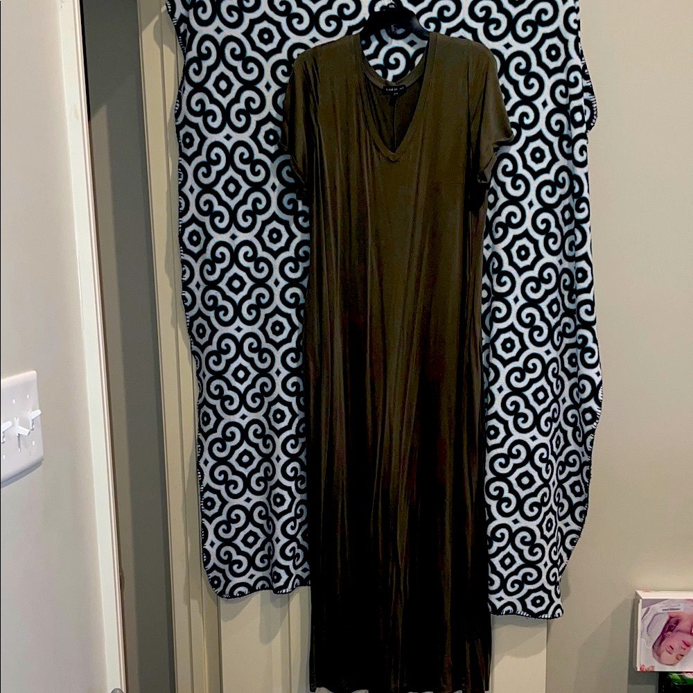 Lane Bryant Olive Maxi Dress